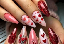 20 Stunning Valentine’s Day Nails That’ll Make Your Heart Skip a Beat! stylish-Valentines-Day-nail-designs